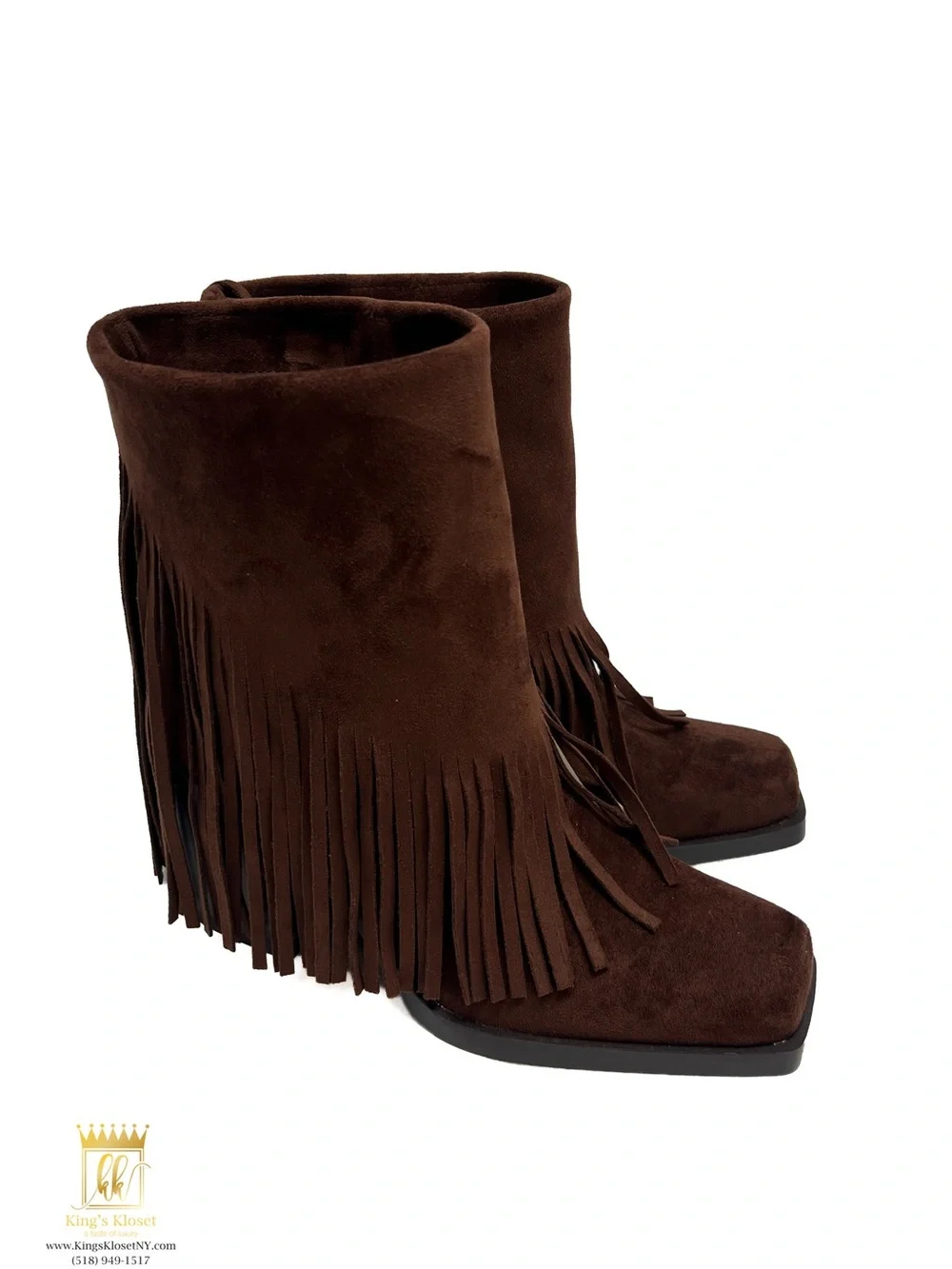 No boundaries fringe boots